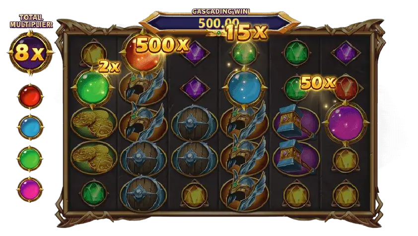 雷神之鎚 倍數球示意圖